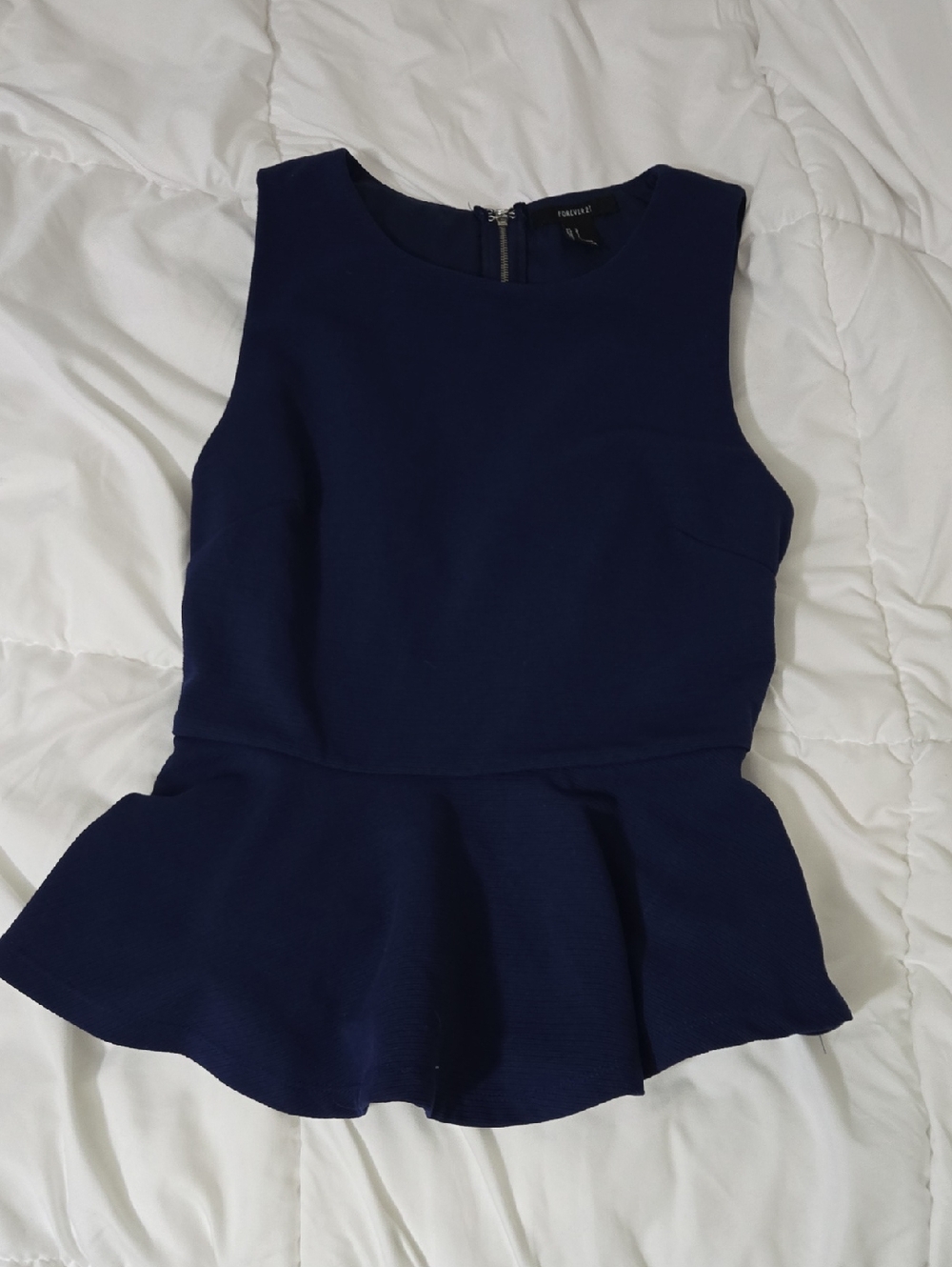 3/$15 Forever 21 Peplum Top Size S